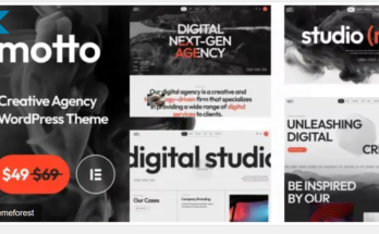 Motto 1.0.8: The Ultimate Creative Agency & Startup WordPress Theme